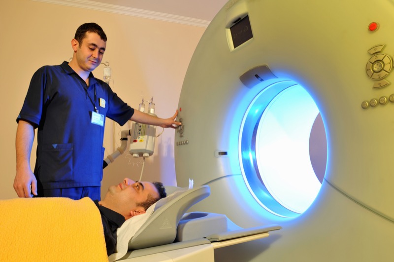 Magnetic Resonance Imaging machine - a series of dramatically lightened MRI.