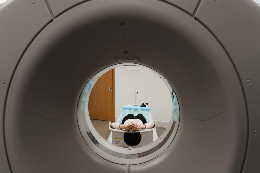 CT x-ray examination of lung cancer in medical clinic